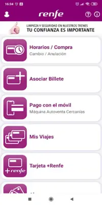 Renfe Ticket android App screenshot 4